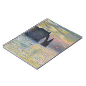 Monet - The Manneport, Cliff at Etreat, Sunset ノートブック (左側)