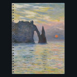 Monet - The Manneport, Cliff at Etreat, Sunset ノートブック<br><div class="desc">The Manneport,  Cliff at Etretat,  Sunset / Etretat,  soleil couchant - Claude Monet,  1883</div>