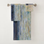 Monet - The Manneport, Cliff at Etreat, Sunset バスタオルセット (インサイチュ)