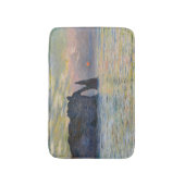 Monet - The Manneport, Cliff at Etreat, Sunset バスマット (正面縦)