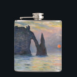 Monet - The Manneport, Cliff at Etreat, Sunset フラスク<br><div class="desc">The Manneport,  Cliff at Etretat,  Sunset / Etretat,  soleil couchant - Claude Monet,  1883</div>