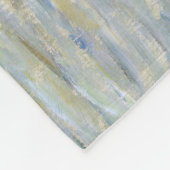 Monet - The Manneport, Cliff at Etreat, Sunset フリースブランケット (角)