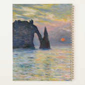 Monet - The Manneport, Cliff at Etreat, Sunset プランナー手帳 (裏面)