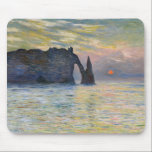 Monet - The Manneport, Cliff at Etreat, Sunset マウスパッド<br><div class="desc">The Manneport,  Cliff at Etretat,  Sunset / Etretat,  soleil couchant - Claude Monet in 1883</div>