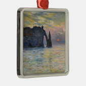 Monet - The Manneport, Cliff at Etreat, Sunset メタルオーナメント (右)