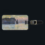 Monet - The Manneport, Cliff at Etreat, Sunset ラゲッジタグ<br><div class="desc">The Manneport,  Cliff at Etretat,  Sunset / Etretat,  soleil couchant - Claude Monet,  1883</div>