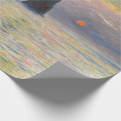 Monet - The Manneport, Cliff at Etreat, Sunset ラッピングペーパー (角)