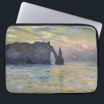 Monet - The Manneport, Cliff at Etreat, Sunset ラップトップスリーブ<br><div class="desc">The Manneport,  Cliff at Etretat,  Sunset / Etretat,  soleil couchant - Claude Monet in 1883</div>
