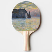 Monet - The Manneport, Cliff at Etreat, Sunset 卓球ラケット (裏面)