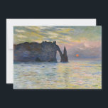 Monet - The Manneport, Cliff at Etreat, Sunset 招待状<br><div class="desc">The Manneport,  Cliff at Etretat,  Sunset / Etretat,  soleil couchant - Claude Monet,  1883</div>