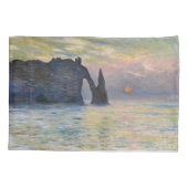 Monet - The Manneport, Cliff at Etreat, Sunset 枕カバー (裏面)
