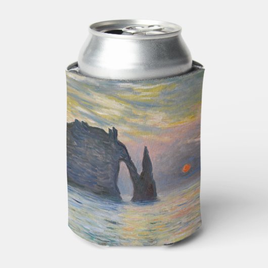 Monet - The Manneport, Cliff at Etreat, Sunset 缶クーラー (缶正面)