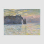 Monet - The Manneport, Cliff at Etreat, Sunset 薄葉紙<br><div class="desc">The Manneport,  Cliff at Etretat,  Sunset / Etretat,  soleil couchant - Claude Monet,  1883</div>