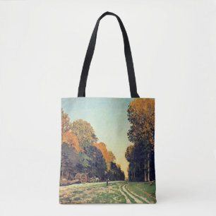 Monet - The Road from Chailly-to-Fontainebleau トートバッグ