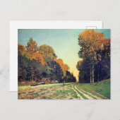 Monet - The Road from Chailly to Fontainebleau ポストカード (正面/裏面)