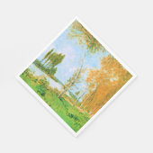 Monet - The Spring in Argenteuil, スタンダードランチョンナプキン (角)