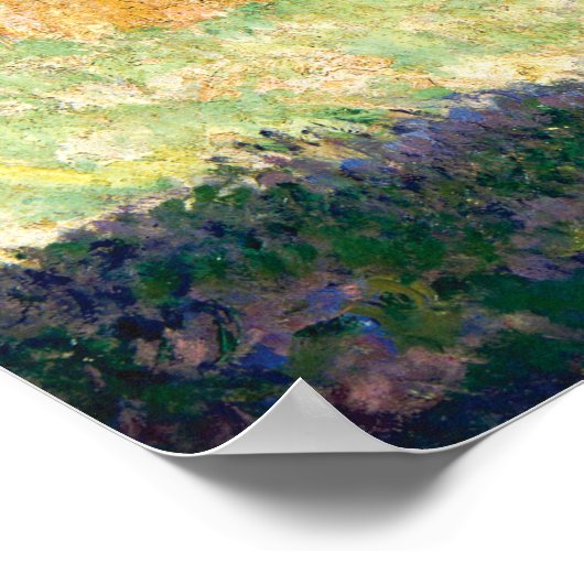 Monet - The Young Ladies Of Giverny Sun Effect ポスター (角)