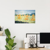 Monet - The Young Ladies Of Giverny Sun Effect ポスター (ホームオフィス)