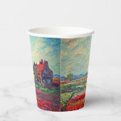 Monet Tulips Windmill 紙コップ (右)