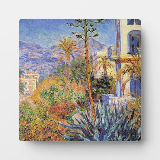 Monet - Villas at Bordighera, フォトプラーク (正面)