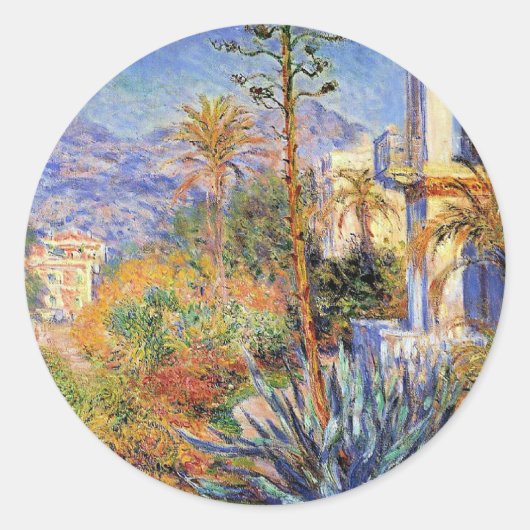 Monet - Villas at Bordighera, ラウンドシール (正面)