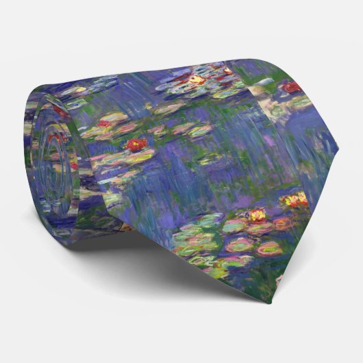 Monet Water Lilies Masterpiece Painting ネクタイ (ロール)