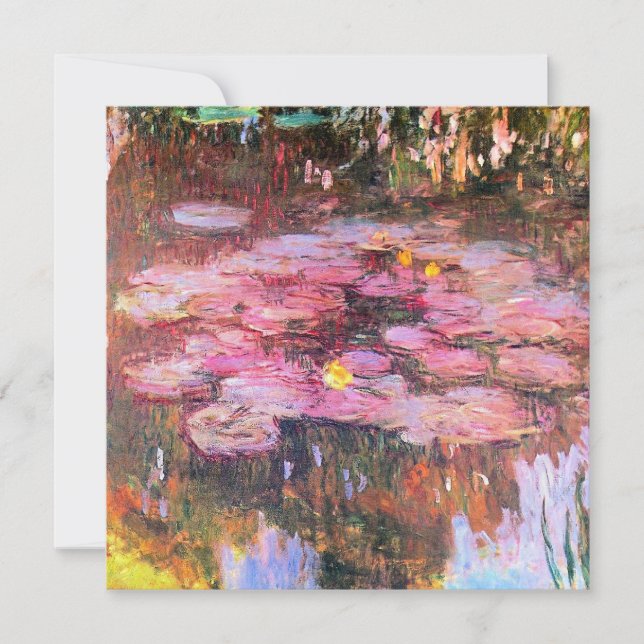 Monet - Water Lilies, Pink, (正面)