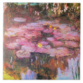 Monet - Water Lilies, Pink, タイル (正面)