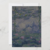 Monet Water Lilies Wedding セーブザデート (裏面)