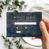Monet Water Lilies Wedding 出欠カード