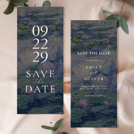 Monet Water Lilies Wedding Save The Date セーブザデート
