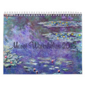 Monet Waterlillies 2015年 カレンダー (カバー)