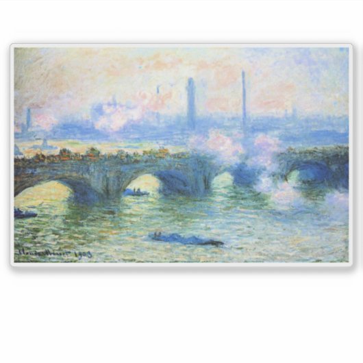 Monet - Waterloo Bridge, London, シール (正面)