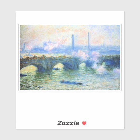 Monet - Waterloo Bridge, London, シール (シート)