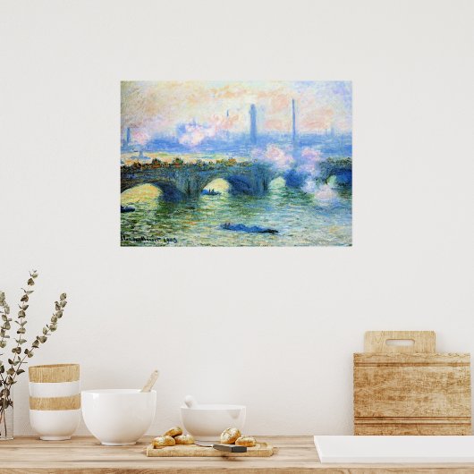 Monet - Waterloo Bridge, London, ポスター (キッチン)
