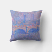 Monet - Waterloo Bridge, Sunlight Effect, クッション (裏面)