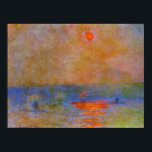 Monet - Waterloo Bridge, Sunlight in the Fog ポスター<br><div class="desc">Claude Monet painting,  Waterloo Bridge,  Sunlight in the Fog</div>
