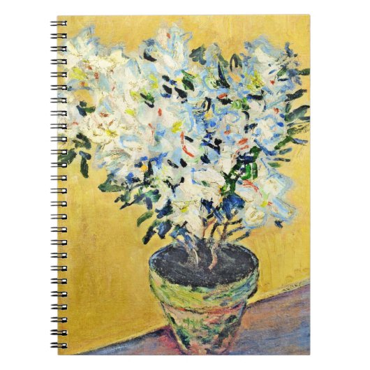Monet - White Azaleas in a Pot,  ノートブック (正面)