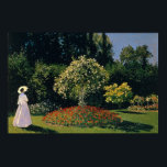 Monet - Woman in Garden ポスター<br><div class="desc">Impressionist Landscape Painting by Claude Monet - Classic Masterpieces - Claude Monet's Impressionist Painting Series - Woman in the Garden</div>