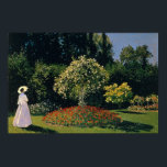 Monet - Woman in Garden ポスター<br><div class="desc">Impressionist Landscape Painting by Claude Monet - Classic Masterpieces - Claude Monet's Impressionist Painting Series - Woman in the Garden</div>