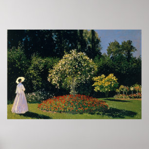 Monet - Woman in Garden ポスター