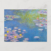 Monet Yellow Water Lilies Postcard ポストカード (正面)