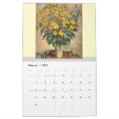 Monet's Flowers Art Calendar (8.5インチx 11インチ) カレンダー (2月 2027)