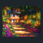 Monet's GardenのGibernyでのMonet Pathway ポスター<br><div class="desc">Claude Monetの油絵を描いたポスターGibernyのMonet's GardenのPathway(1902)。ピンク、白、赤の花々の美しい道。美しい花と風光明媚な風景と平和的な自然印象主義。印象派素晴らしや芸術のファンのためのモネフランスのット贈り物。</div>