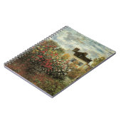 Monet's Garden at Argenteuil by Claude Monet ノートブック (左側)