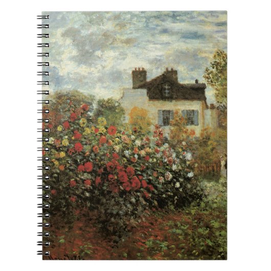 Monet's Garden at Argenteuil by Claude Monet ノートブック (正面)