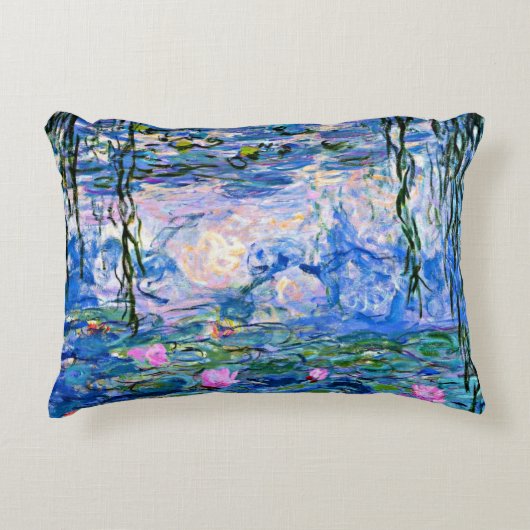Monet's Water Lilies アクセントクッション (正面)