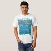 Monet's Water Lilies Modern Art Impressionism Pain Tシャツ (正面フル)