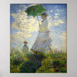 Monet's Woman with a Parasol (The Stroll / Walk) ポスター