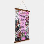 Money Affirmation Wall Tapestry 吊り下げ型タペストリー (傾斜あり)